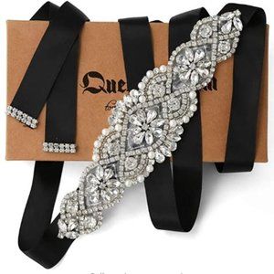 *NEW* Rhinestone Belt with Black Ribbon